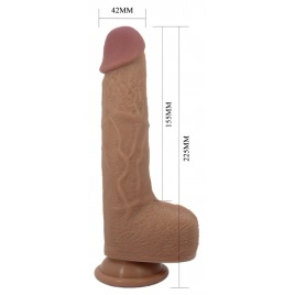 Pretty Love Tommy Vibrator Realist 3 Moduri cu Ventuză