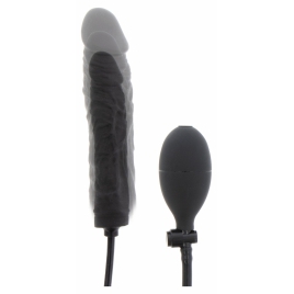 Plug Gonflabil 18cm Negru Silicon 100% și Supapă Rapidă