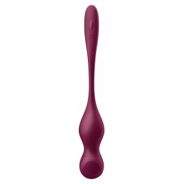 Satisfyer Love Birds Vary Set Kegel Reîncărcabil 3 Greutăți Vișiniu