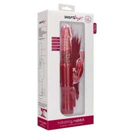 Vibrator Rotating Rabbit Roșu