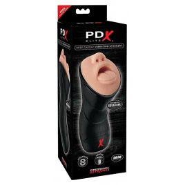 Elite Deep Vibrating Stroker Negru