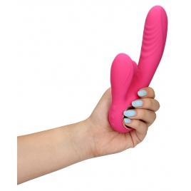 Loveline Rabbit Heat – Limbă Oscilantă, încălzire 13.5 cm Roz
