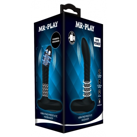 Debra Mr. Play Masator Prostată – 12 Vibrații, 3 Rotații Negru