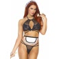 Costum Leg Avenue Bedroom Maid Negru XS-L
