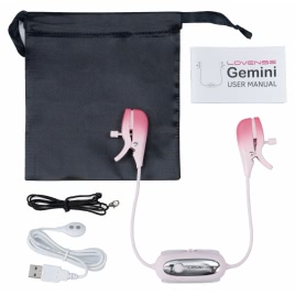 Gemini App-Controlled Vibrating Nipple Clamps Roz