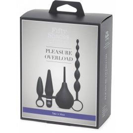Kit Plug Anal Starter Pleasure Overload Negru