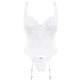 Corset Obsessive Amor Alb S-M