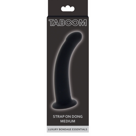 Dildo Strap-On Dong Medium 14cm Negru