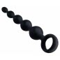 Bile Anale Din Silicon Cu Striatii 14cm Negru