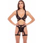 Set Rene Rofe Straps And Garters Negru S-M