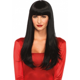 Perucă Bangin Long Straight Neagră Negru DDS
