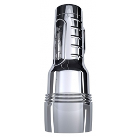 Fleshlight Quiver — Masturbator Vibrant, Reîncărcabil Argintiu
