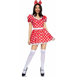Rochie Leg Avenue Polka Dot Roșu M
