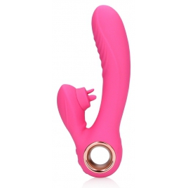 Loveline Rabbit Heat – Limbă Oscilantă, încălzire 13.5 cm Roz