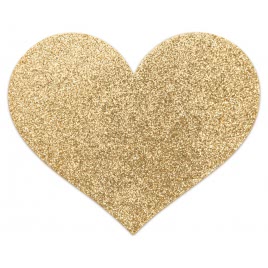 Nipple Covers Flash Heart Auriu
