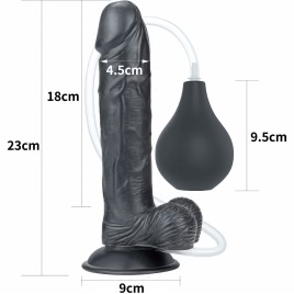 Dildo 23cm Cu Ejaculare Extremă Negru
