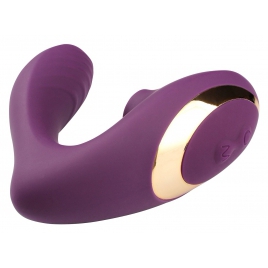 Double Orgasm Stimulator Dublu Reîncărcabil Pentru Clitoris Mov