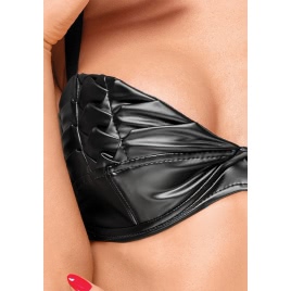 Sutien Noir Carmen Wetlook Negru S