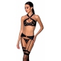 Set Din Piele Passion Hima Negru L-XL