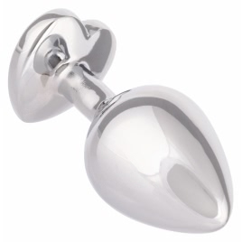 Jewel Large Ruby Heart Plug Roșu