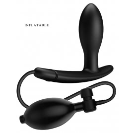 Dop Anal Gonflabil Pretty Love Drake 7.8cm Negru
