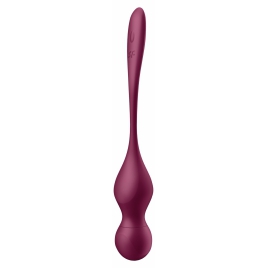 Satisfyer Love Birds Vary Set Kegel Reîncărcabil 3 Greutăți Vișiniu