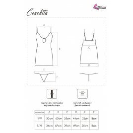 Chemise LivCo Conchita Negru S-M