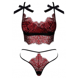 Set Obsessive Redessia Roșu L-XL