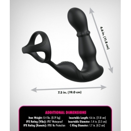 Anal Fantasy Elite Slide Glide 10 Funcții Reîncărcabil Negru