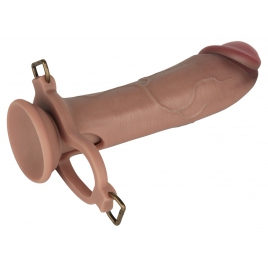 LoveToy Ingen Set Strap‑On 25,5 cm – Manșon Gol cu Tijă Reglabilă