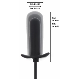 Plug Anal Umflat Starter Negru Reglabil 3–5.5 cm