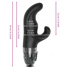Hop Hop Bop eStim Vibrator Negru
