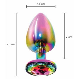 Accesoriu Intim Cu Piatră Prețioasă Mare Multicolor
