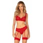 Set Obsessive Amor Cherris 3 Piese Roșu L-XL