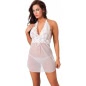 Babydoll Amorable Selene Alb S-L