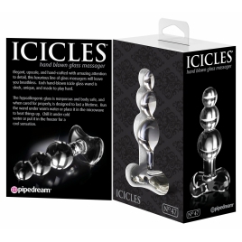 Anal Plug Din Sticlă Icicles No 47 Transparent