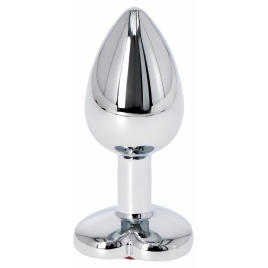 Anal Plug Heart Jewel Plug Small Roșu