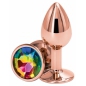 Anal Plug Rear Assets Rose Gold S Multicolor