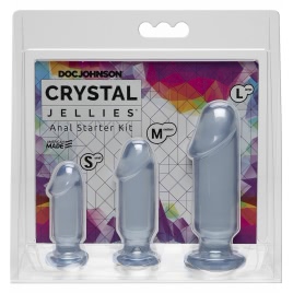 Set Anal Plug Crystal Jellies Transparent