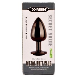 Anal X-MEN Secret Shine Plug L Negru