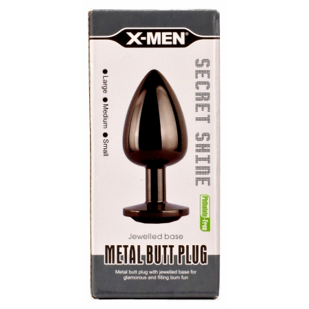 Anal X-MEN Secret Shine Plug L Negru