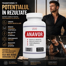 Anavor Creștere Masă Musculară 120 Capsules