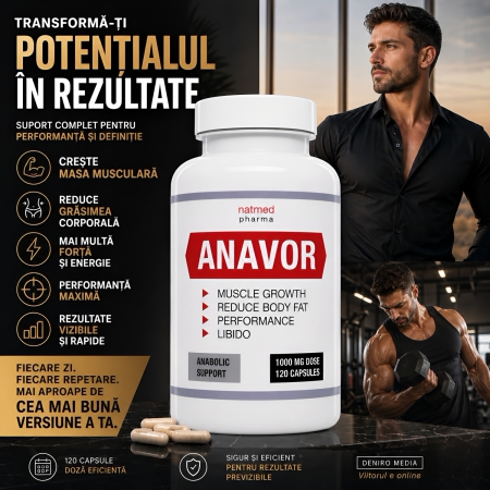 Anavor Creștere Masă Musculară 120 Capsules