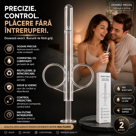 Aplicator Lubrifiant Lube Tube 2buc Transparent