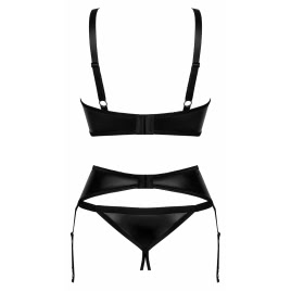 Set Obsessive Armares 3 Piese Negru XL-2XL