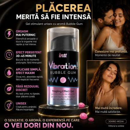 Arome Vibrante Pentru Senzualitate Cu Gust De Gumă 15ml