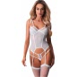 Corset Obsessive Arrowel Alb L-XL