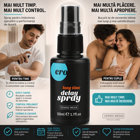 Pachet Spray HOT Delay 50 ml + Afrodisiac Hot Sex Girl 20ml
