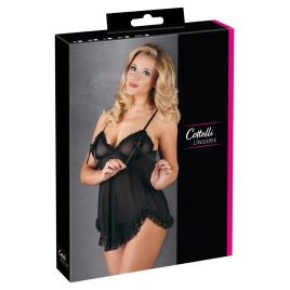 Babydoll Cottelli Collection Ruffles Negru M