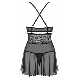 Babydoll Obsessive 838-BAB Negru 2XL